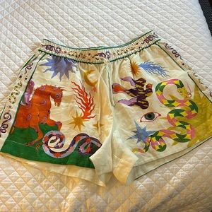 NWOT Alemais Seeker Linen Shorts sz 12